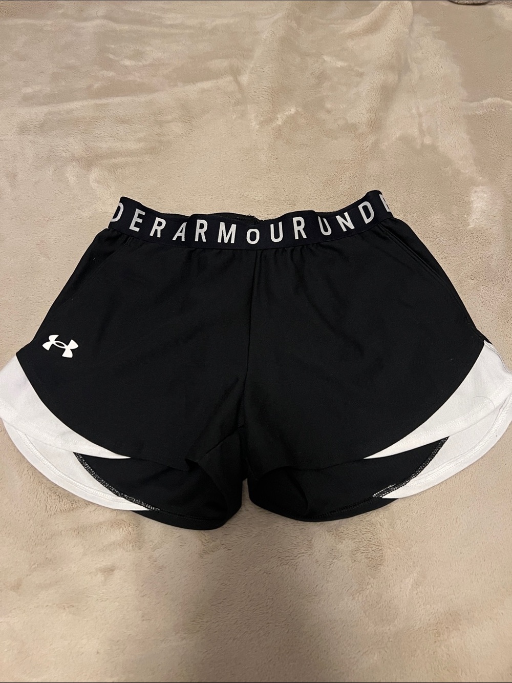 Under Armour Black and White Women’s Shorts